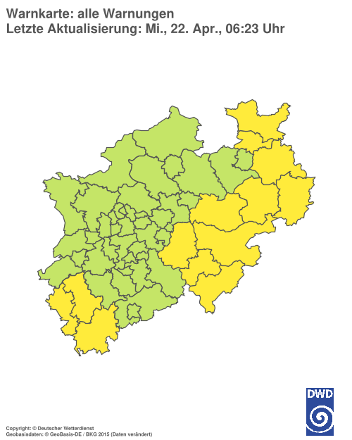 Aktuelle Wetterwarnungen für %region%
